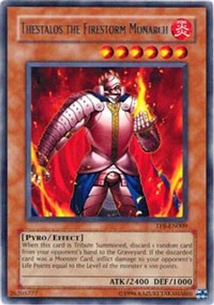 Thestalos the Firestorm Monarch (TP8-EN009) - Tournament Pack 8 Unlimited - Premium Yugioh Single from Konami - Just $3.18! Shop now at Game Crave Tournament Store