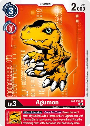 Agumon (EX1-001) - Classic Collection - Premium Digimon Single from Bandai - Just $0.25! Shop now at Game Crave Tournament Store