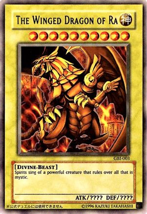 The Winged Dragon of Ra (Ultra Rare) (GBI-003) - American God Cards Limited - Premium Yugioh Single from Konami - Just $18.38! Shop now at Game Crave Tournament Store