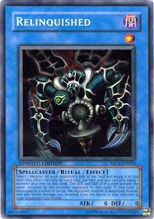 Relinquished (MC1-EN003) - Master Collection Volume 1 Limited - Premium Yugioh Single from Konami - Just $4.29! Shop now at Game Crave Tournament Store