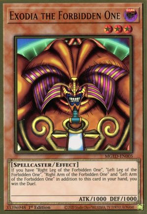 Exodia the Forbidden One (MGED-EN005) - Maximum Gold: El Dorado 1st Edition - Premium Yugioh Single from Konami - Just $0.62! Shop now at Game Crave Tournament Store