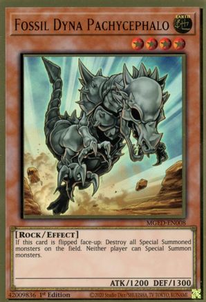 Fossil Dyna Pachycephalo (MGED-EN008) - Maximum Gold: El Dorado 1st Edition - Premium Yugioh Single from Konami - Just $1.28! Shop now at Game Crave Tournament Store