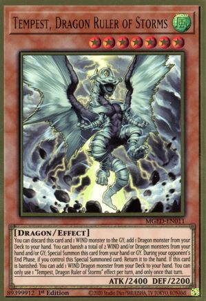 Tempest, Dragon Ruler of Storms (MGED-EN011) - Maximum Gold: El Dorado 1st Edition - Premium Yugioh Single from Konami - Just $0.25! Shop now at Game Crave Tournament Store