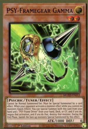 PSY-Framegear Gamma (MGED-EN012) - Maximum Gold: El Dorado 1st Edition - Premium Yugioh Single from Konami - Just $0.48! Shop now at Game Crave Tournament Store