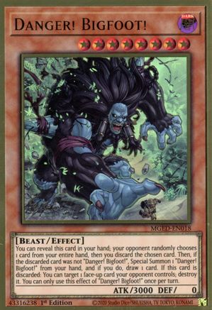 Danger! Bigfoot! (MGED-EN018) - Maximum Gold: El Dorado 1st Edition - Premium Yugioh Single from Konami - Just $0.54! Shop now at Game Crave Tournament Store
