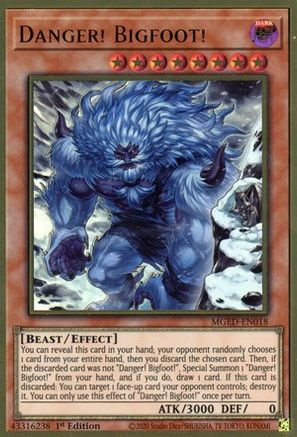 Danger! Bigfoot! (Alternate Art) (MGED-EN018) - Maximum Gold: El Dorado 1st Edition - Premium Yugioh Single from Konami - Just $0.42! Shop now at Game Crave Tournament Store