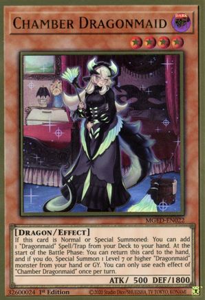 Chamber Dragonmaid (MGED-EN022) - Maximum Gold: El Dorado 1st Edition - Premium Yugioh Single from Konami - Just $5.83! Shop now at Game Crave Tournament Store