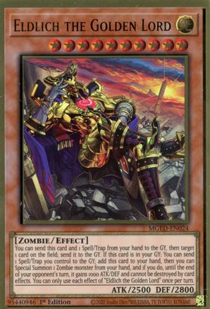 Eldlich the Golden Lord (MGED-EN024) - Maximum Gold: El Dorado 1st Edition - Premium Yugioh Single from Konami - Just $0.25! Shop now at Game Crave Tournament Store