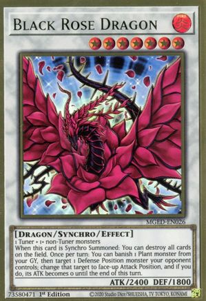 Black Rose Dragon (MGED-EN026) - Maximum Gold: El Dorado 1st Edition - Premium Yugioh Single from Konami - Just $0.86! Shop now at Game Crave Tournament Store