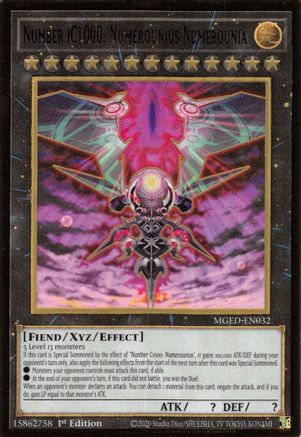 Number iC1000: Numerounius Numerounia (MGED-EN032) - Maximum Gold: El Dorado 1st Edition - Premium Yugioh Single from Konami - Just $0.25! Shop now at Game Crave Tournament Store