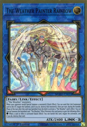 The Weather Painter Rainbow (MGED-EN033) - Maximum Gold: El Dorado 1st Edition - Premium Yugioh Single from Konami - Just $0.25! Shop now at Game Crave Tournament Store