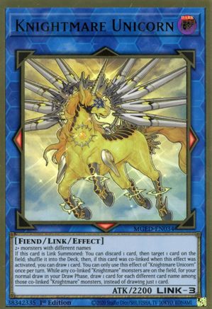Knightmare Unicorn (MGED-EN034) - Maximum Gold: El Dorado 1st Edition - Premium Yugioh Single from Konami - Just $0.40! Shop now at Game Crave Tournament Store