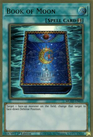 Book of Moon (MGED-EN039) - Maximum Gold: El Dorado 1st Edition - Premium Yugioh Single from Konami - Just $0.37! Shop now at Game Crave Tournament Store