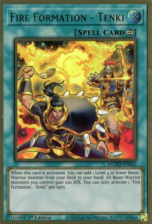 Fire Formation - Tenki (MGED-EN042) - Maximum Gold: El Dorado 1st Edition - Premium Yugioh Single from Konami - Just $0.25! Shop now at Game Crave Tournament Store