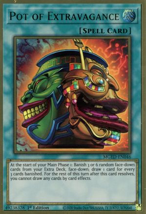 Pot of Extravagance (MGED-EN046) - Maximum Gold: El Dorado 1st Edition - Premium Yugioh Single from Konami - Just $0.86! Shop now at Game Crave Tournament Store