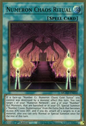 Numeron Chaos Ritual (MGED-EN050) - Maximum Gold: El Dorado 1st Edition - Premium Yugioh Single from Konami - Just $0.23! Shop now at Game Crave Tournament Store