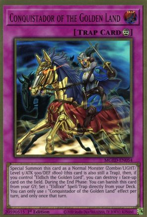 Conquistador of the Golden Land (MGED-EN054) - Maximum Gold: El Dorado 1st Edition - Premium Yugioh Single from Konami - Just $1.38! Shop now at Game Crave Tournament Store