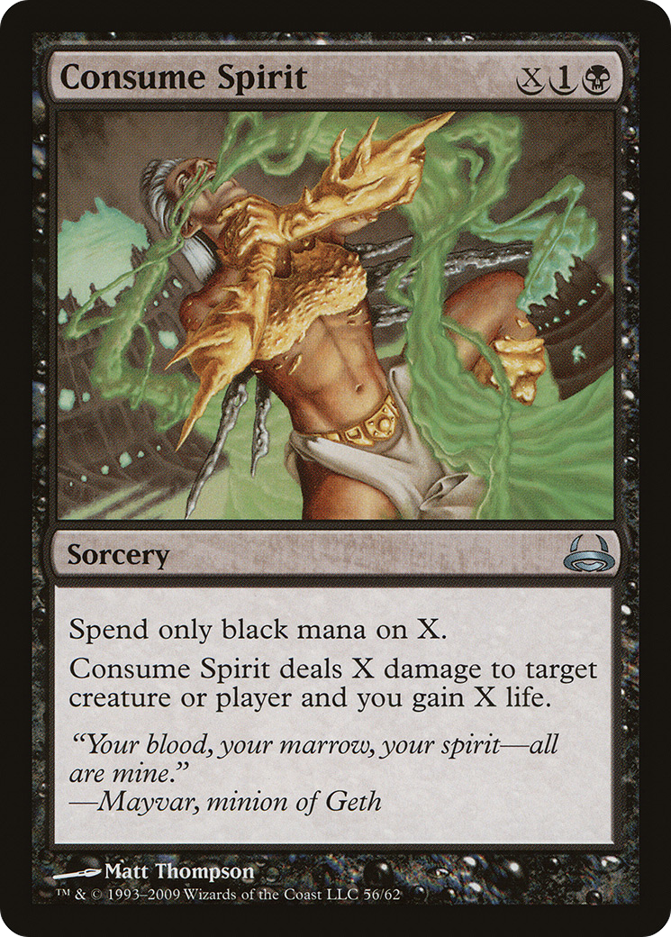 Consume Spirit (DDC-056) - Duel Decks: Divine vs. Demonic - Premium MTG Single from Wizards of the Coast - Just $0.25! Shop now at Game Crave Tournament Store
