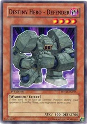 Destiny Hero - Defender (POTD-EN013) - Power of the Duelist 1st Edition - Premium Yugioh Single from Konami - Just $0.33! Shop now at Game Crave Tournament Store