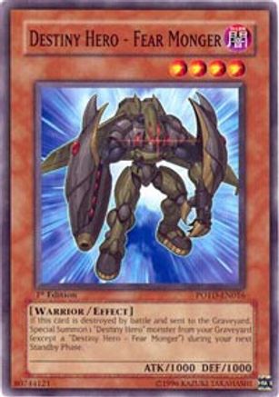 Destiny Hero - Fear Monger (POTD-EN016) - Power of the Duelist 1st Edition - Premium Yugioh Single from Konami - Just $0.29! Shop now at Game Crave Tournament Store
