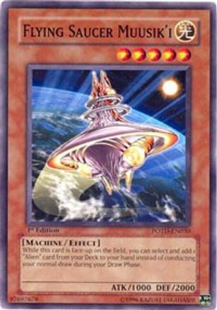 Flying Saucer Muusik'i (POTD-EN030) - Power of the Duelist 1st Edition - Premium Yugioh Single from Konami - Just $0.25! Shop now at Game Crave Tournament Store