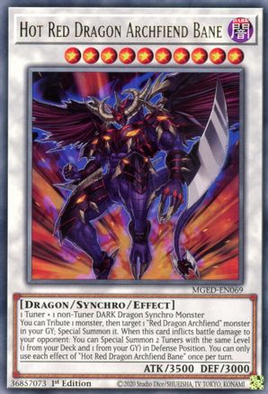 Hot Red Dragon Archfiend Bane (MGED-EN069) - Maximum Gold: El Dorado 1st Edition - Premium Yugioh Single from Konami - Just $0.25! Shop now at Game Crave Tournament Store