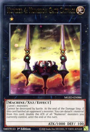 Number 4: Numeron Gate Catvari (MGED-EN086) - Maximum Gold: El Dorado 1st Edition - Premium Yugioh Single from Konami - Just $0.25! Shop now at Game Crave Tournament Store