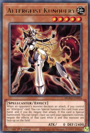 Altergeist Kunquery (MGED-EN094) - Maximum Gold: El Dorado 1st Edition - Premium Yugioh Single from Konami - Just $0.08! Shop now at Game Crave Tournament Store