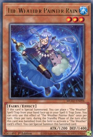 The Weather Painter Rain (MGED-EN096) - Maximum Gold: El Dorado 1st Edition - Premium Yugioh Single from Konami - Just $0.25! Shop now at Game Crave Tournament Store