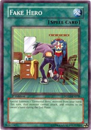 Fake Hero (POTD-EN038) - Power of the Duelist Unlimited - Premium Yugioh Single from Konami - Just $0.25! Shop now at Game Crave Tournament Store