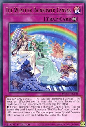 The Weather Rainbowed Canvas (MGED-EN101) - Maximum Gold: El Dorado 1st Edition - Premium Yugioh Single from Konami - Just $0.25! Shop now at Game Crave Tournament Store