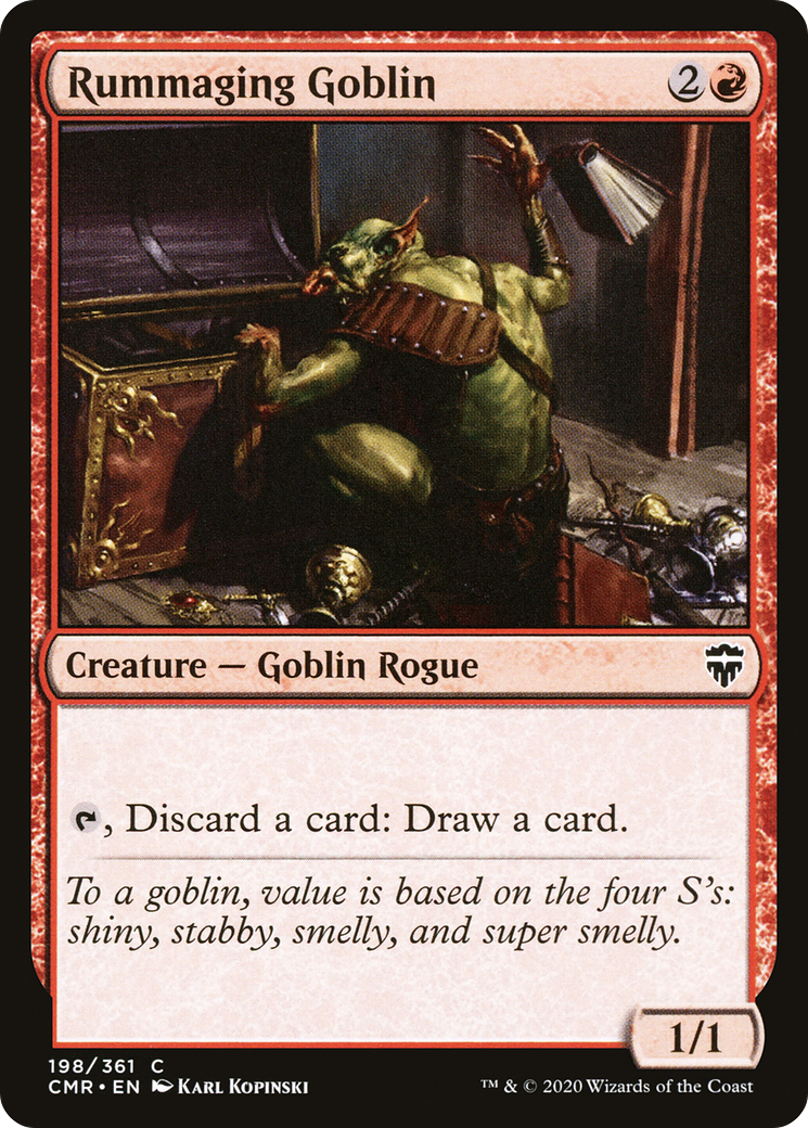 Rummaging Goblin (CMR-198) - Commander Legends - Premium MTG Single from Wizards of the Coast - Just $0.25! Shop now at Game Crave Tournament Store