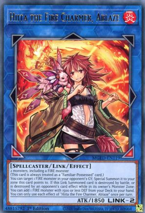 Hiita the Fire Charmer, Ablaze (MGED-EN119) - Maximum Gold: El Dorado 1st Edition - Premium Yugioh Single from Konami - Just $0.52! Shop now at Game Crave Tournament Store