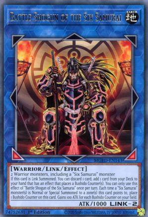Battle Shogun of the Six Samurai (MGED-EN143) - Maximum Gold: El Dorado 1st Edition - Premium Yugioh Single from Konami - Just $0.62! Shop now at Game Crave Tournament Store