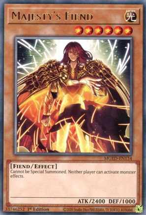 Majesty's Fiend (MGED-EN134) - Maximum Gold: El Dorado 1st Edition - Premium Yugioh Single from Konami - Just $0.25! Shop now at Game Crave Tournament Store