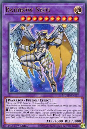 Rainbow Neos (MGED-EN137) - Maximum Gold: El Dorado 1st Edition - Premium Yugioh Single from Konami - Just $0.23! Shop now at Game Crave Tournament Store