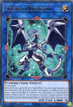 Firewall Dragon (Teal Original Art) (MGED-EN141) - Maximum Gold: El Dorado 1st Edition - Premium Yugioh Single from Konami - Just $0.47! Shop now at Game Crave Tournament Store