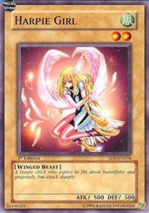 Harpie Girl (SD8-EN004) - Structure Deck: Lord of the Storm Unlimited - Premium Yugioh Single from Konami - Just $0.08! Shop now at Game Crave Tournament Store
