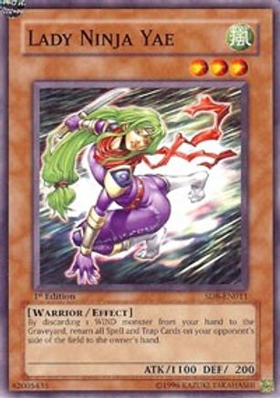 Lady Ninja Yae (SD8-EN011) - Structure Deck: Lord of the Storm Unlimited - Premium Yugioh Single from Konami - Just $1.26! Shop now at Game Crave Tournament Store