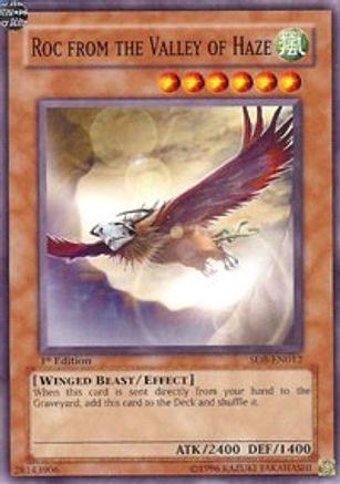 Roc from the Valley of Haze (SD8-EN012) - Structure Deck: Lord of the Storm 1st Edition - Premium Yugioh Single from Konami - Just $0.24! Shop now at Game Crave Tournament Store