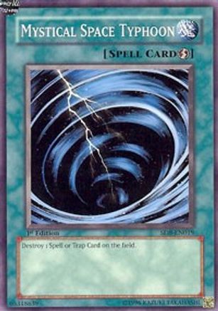 Mystical Space Typhoon (SD8-EN019) - Structure Deck: Lord of the Storm Unlimited - Premium Yugioh Single from Konami - Just $0.25! Shop now at Game Crave Tournament Store