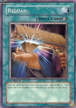 Reload (SD8-EN023) - Structure Deck: Lord of the Storm Unlimited - Premium Yugioh Single from Konami - Just $0.39! Shop now at Game Crave Tournament Store