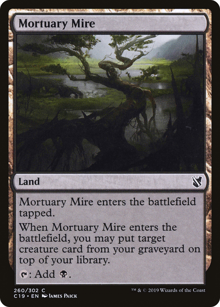 Mortuary Mire (C19-260) - Commander 2019 - Premium MTG Single from Wizards of the Coast - Just $0.08! Shop now at Game Crave Tournament Store