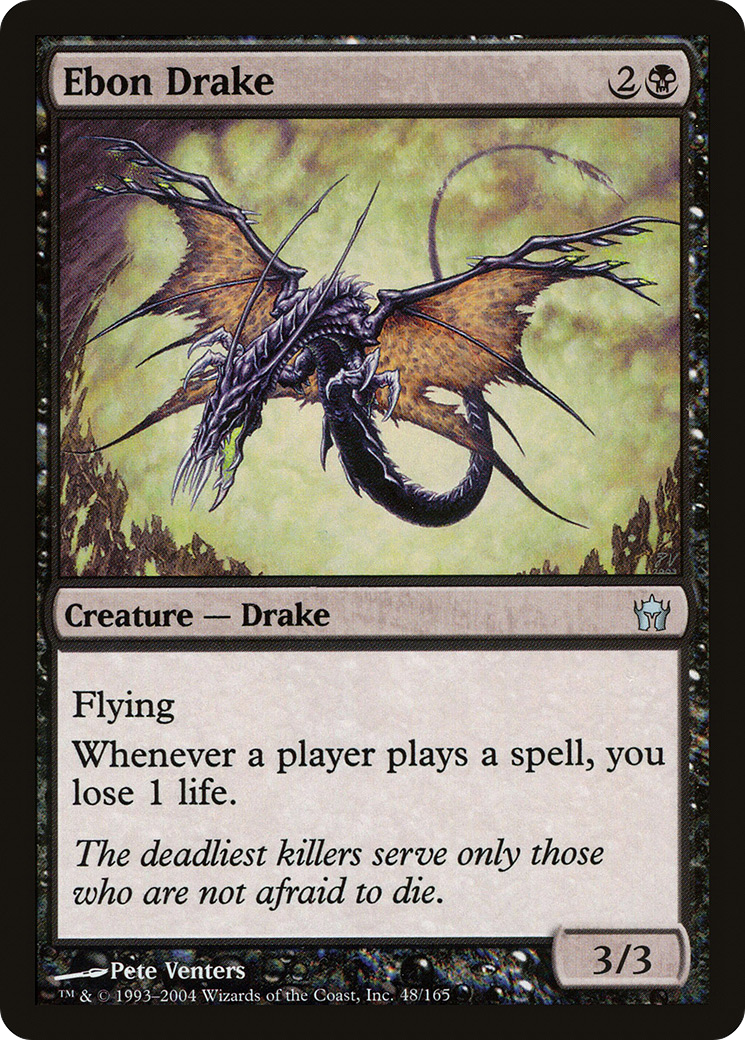 Ebon Drake (5DN-048) - Fifth Dawn Foil - Premium MTG Single from Wizards of the Coast - Just $2.97! Shop now at Game Crave Tournament Store