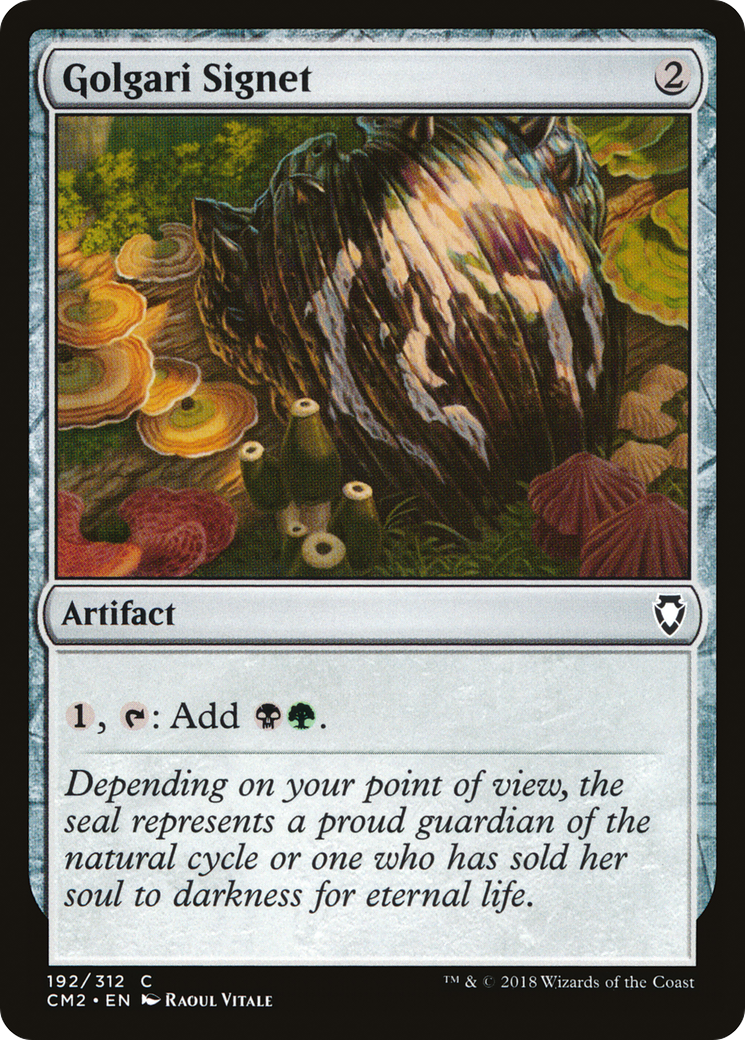 Golgari Signet (CM2-192) - Commander Anthology Volume II - Premium MTG Single from Wizards of the Coast - Just $0.26! Shop now at Game Crave Tournament Store