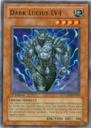 Dark Lucius LV4 (CDIP-EN009) - Cyberdark Impact 1st Edition - Premium Yugioh Single from Konami - Just $0.25! Shop now at Game Crave Tournament Store