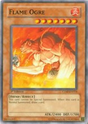 Flame Ogre (CDIP-EN014) - Cyberdark Impact Unlimited - Premium Yugioh Single from Konami - Just $0.25! Shop now at Game Crave Tournament Store