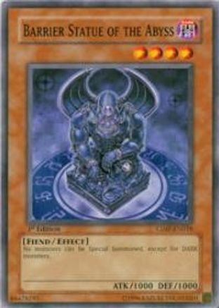 Barrier Statue of the Abyss (CDIP-EN018) - Cyberdark Impact Unlimited - Premium Yugioh Single from Konami - Just $0.50! Shop now at Game Crave Tournament Store