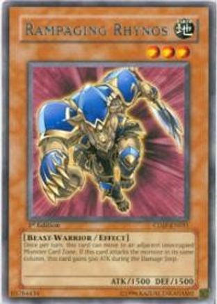 Rampaging Rhynos (CDIP-EN031) - Cyberdark Impact 1st Edition - Premium Yugioh Single from Konami - Just $0.08! Shop now at Game Crave Tournament Store