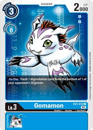 Gomamon (EX1-012) - Classic Collection - Premium Digimon Single from Bandai - Just $0.08! Shop now at Game Crave Tournament Store